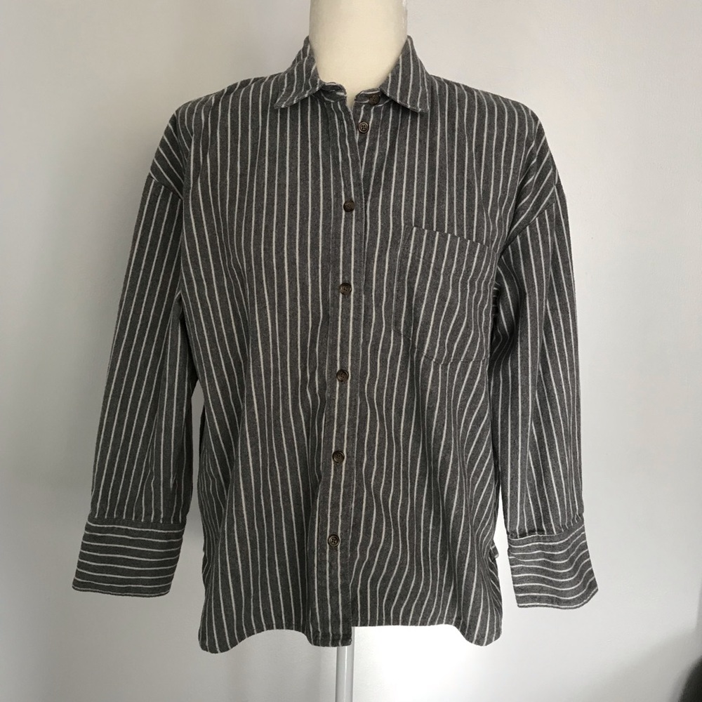 Madewell Striped Button Down Top